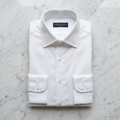 Classic Oxford Dress Shirt in white premium cotton – Megoha Army luxury menswear