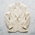 Tailored Wool Blazer in ivory cream – Megoha Army luxury womenswear